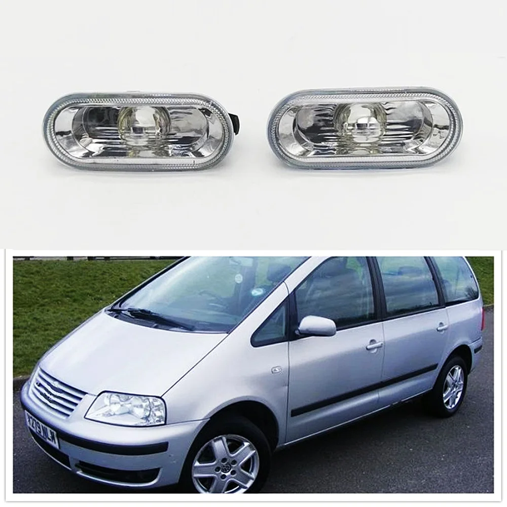 2pcs Lampshade Without Bulbs For VW Sharan 2001 2002 2003 2004 2005 Car-Styling Side Marker Turn Signal Light Lamp Repeater