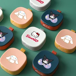 Sanrio Kuromi Hello Kitty Cinnamoroll Mini Portable Pills Organizer Case Cartoon Travel Pill Organizer Moisture-Proof Pill Case