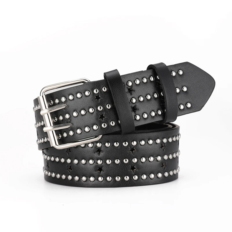 1PC Fashion Bronze Bullet Riem Metalen Riem Mannen En Vrouwen Punk Hardware Jeans Riem Y2K Riem Designer Riem vrouwen riem