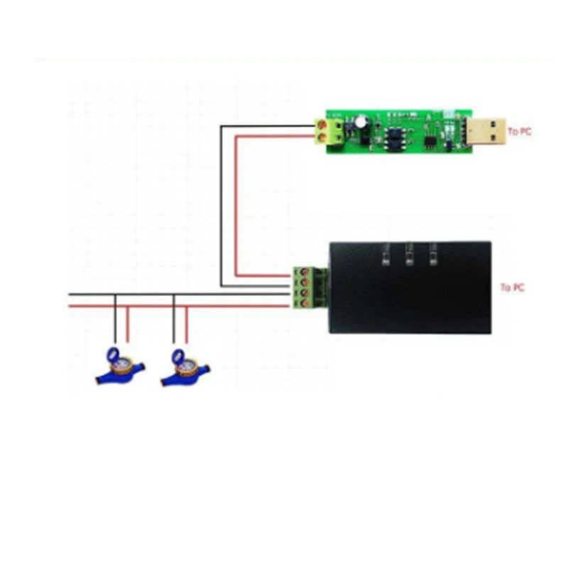 Módulo esclavo B63B-USB a MBUS, comunicación maestro esclavo MBUS, Monitor de Bus de depuración TSS721, sin espontaneidad, autocolección