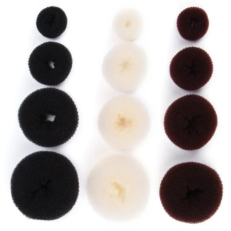 4 models in 1 Plate Hair Donut Hair Bun Maker Roller DIY Magic Elastic Foam Sponge Hair Styling Tools Princess Accessories