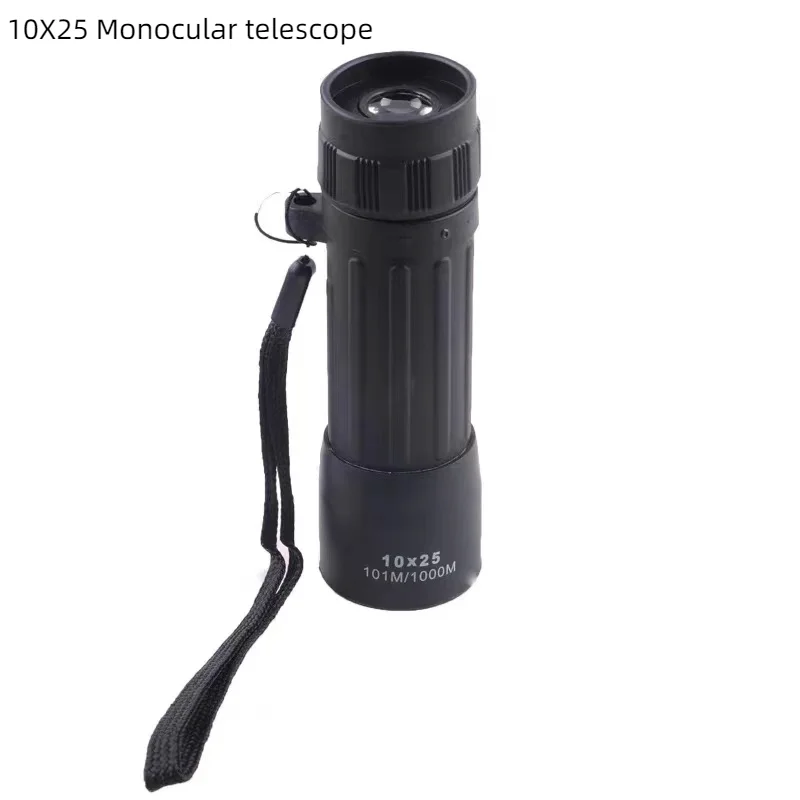 10X25 Monocular Telescope High Magnification High-definition Outdoor Portable Low-light Night Vision High-definition Wide-angle