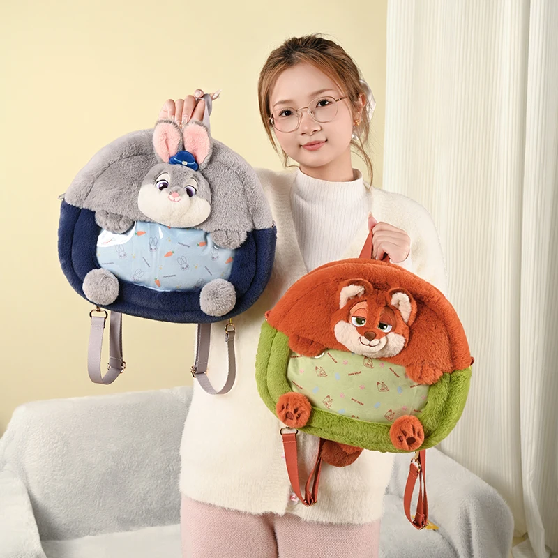 Plecak Judy Nick Kawaii z dopaminowym dopasowaniem kolorów, uroczym postacią, dużą pojemnością, bez obciążenia, idealny na prezent świąteczny, akcesorium.