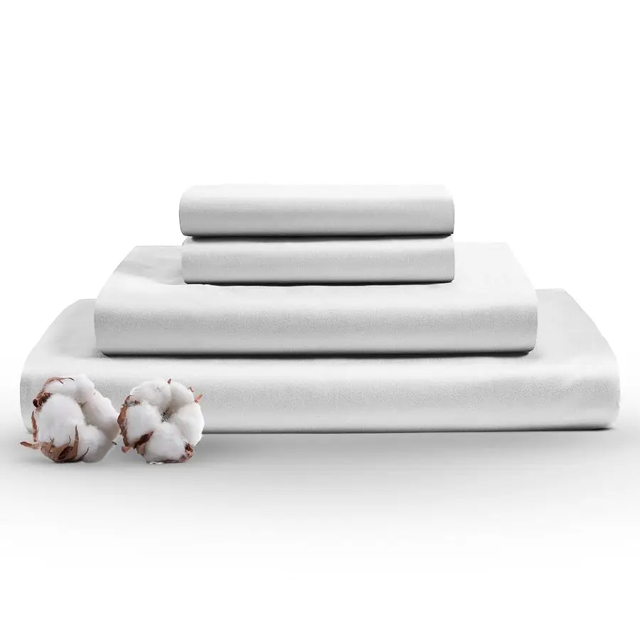 

Набор простыней King, 100 простыней King Size из египетского хлопка, 1000 нитей, очень мягкий набор из 4 предметов, 16-дюймовый глубокий карманный лист и