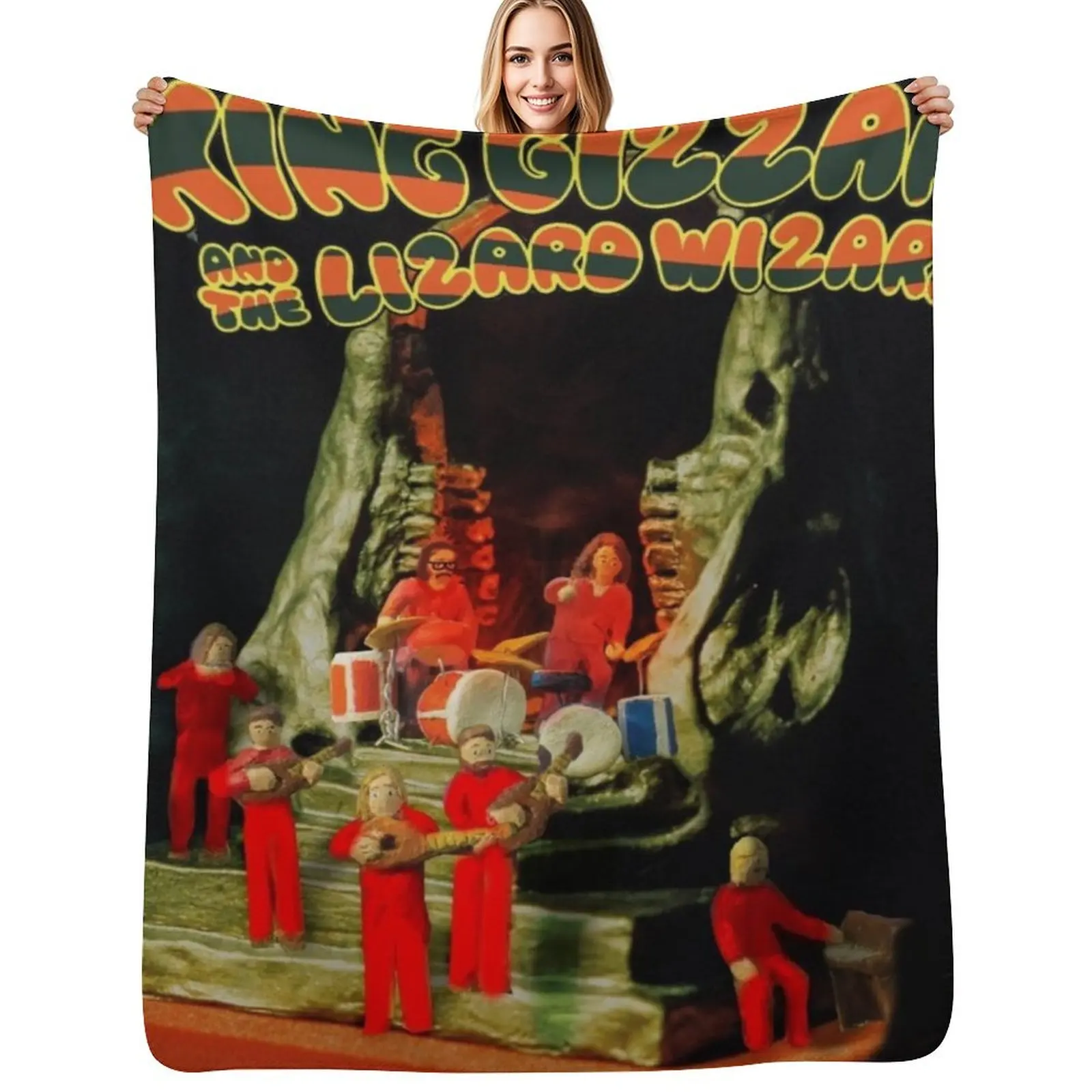 Paper Mache Rats Nest Throw Blanket Flannel Fabric Thermals For Travel Comforter Thermal Polar Blankets