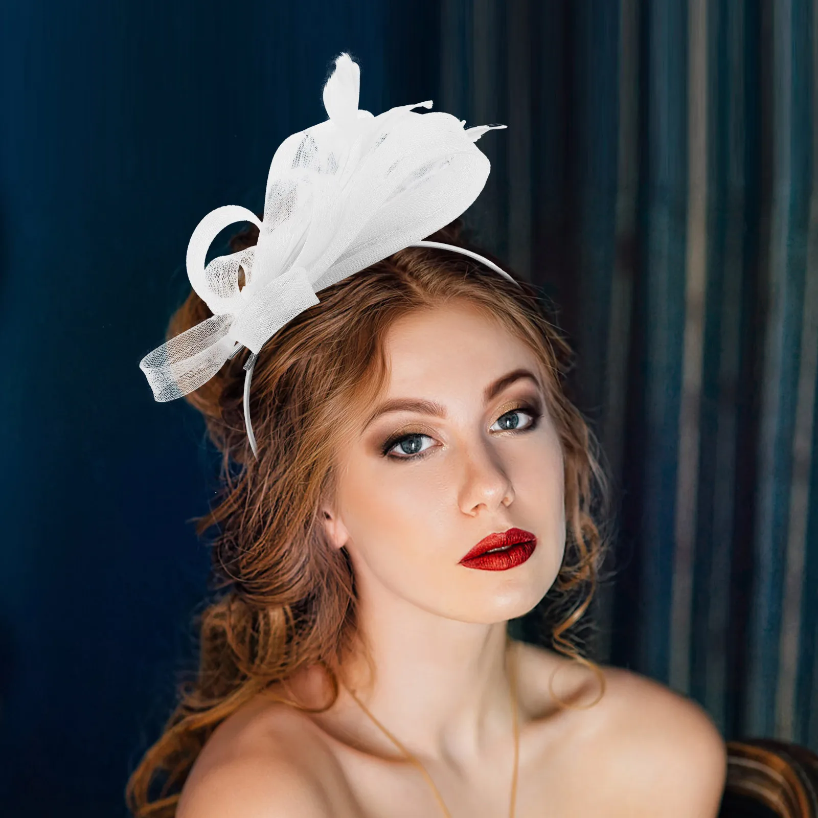 مشبك شعر على شكل زهرة عصابة رأس أنيقة للنساء لحفلات الشاي وحفلات الزفاف وحفلات الكوكتيل وإكسسوارات أنيقة طراز 1920S #2