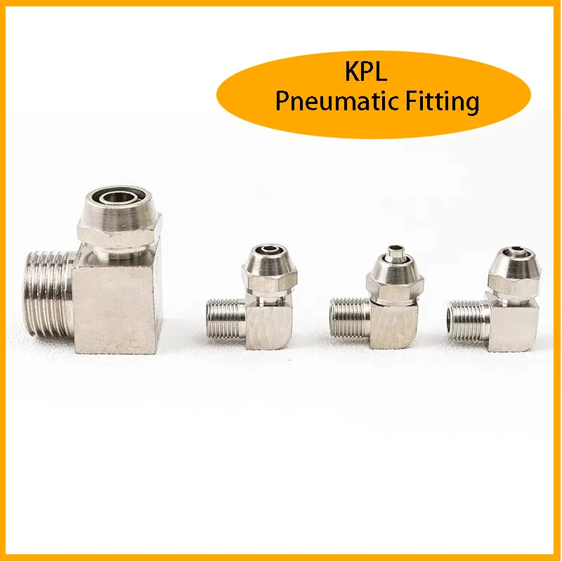 

10pcs KPL Pneumatic Fitting Quick Fast For Air Hose Connector Tube OD 4 6 8 10 12MM Thread M5 1/8 1/4 3/8 1/2 Perslucht Fittings