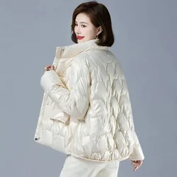 Luxury Down Cotton Jacket Mulheres Winter Short Jacket 2023 New Loose Korean Fashion Cotton Jacket Designer de Vestuário Frete Grátis