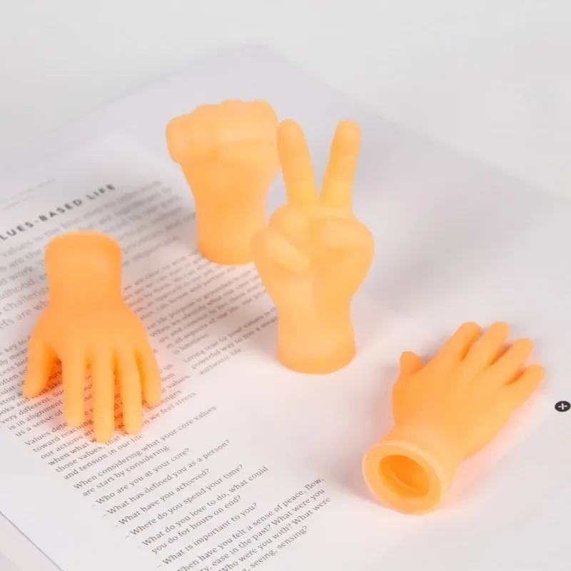 Volwassen Kind Nieuwigheid Speelgoed Grappige Mini Handen Creatieve Vinger Fidget Speelgoed Zachte Kleine Hand Plaag De Kat Huisdier Speelgoed
