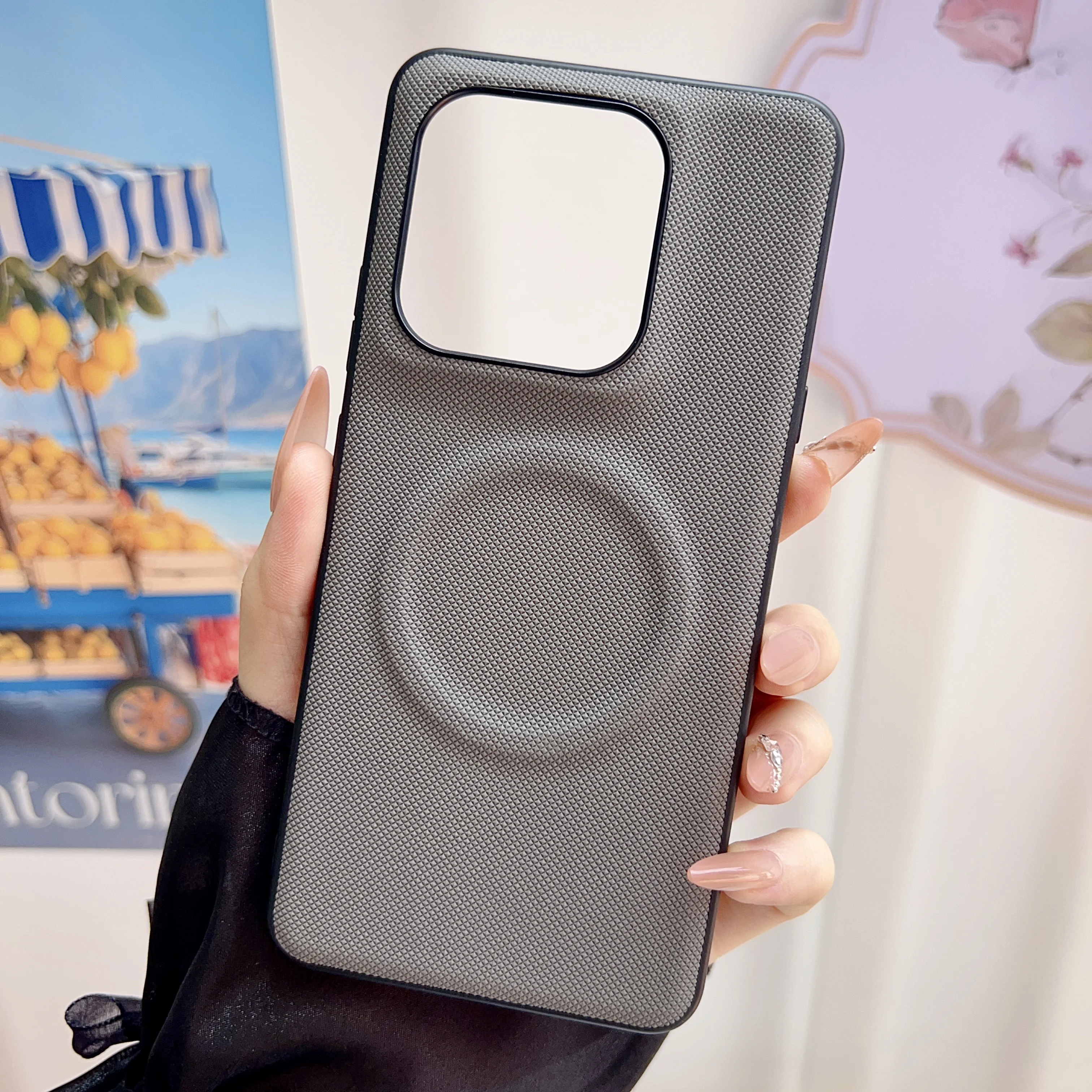 Magnetic Ring With Circle Lens Heightened Protect Case For M