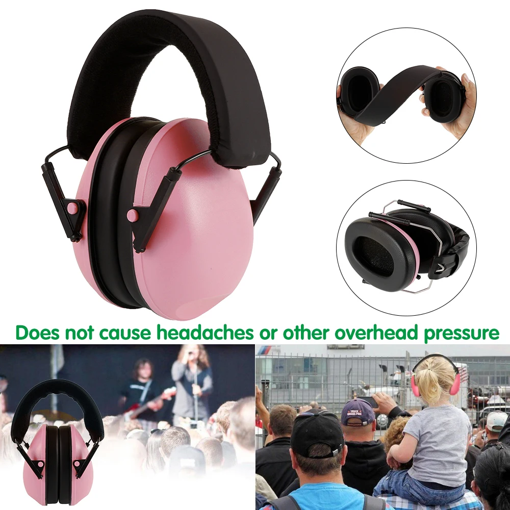 Noise Cancelling Headphones Kids Ear Protect Earmuffs Adjustable Earmuffs for Young Teen Toddlers Baby Rest Soundproof Earshield