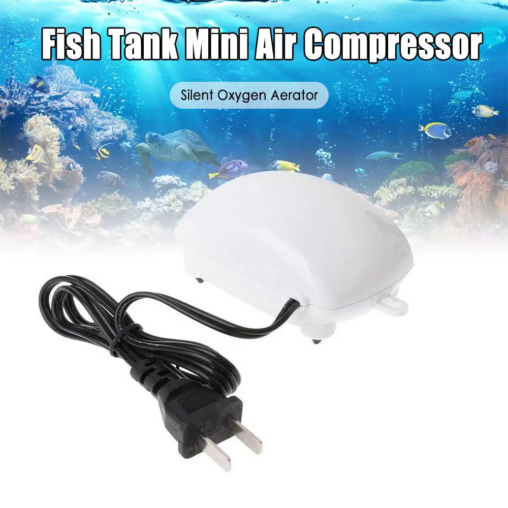 Ultra Low Noise Aquarium Air Pump Fish Tank Mini Air Compressor Oxygen Pump Aquarium Fish Tank Oxygen Pump