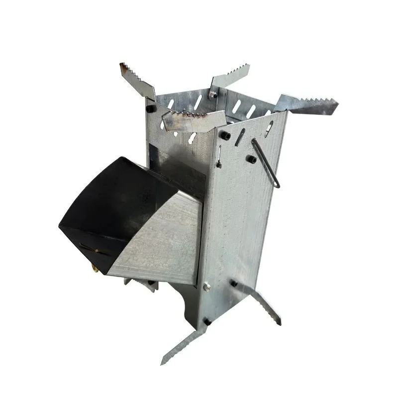 Estufa Portátil Plegable para Acampar al Aire Libre, Estufa Multifuncional para Calentar, Estufa de Leña para Picnic, Equipo para Barbacoa de Picnic