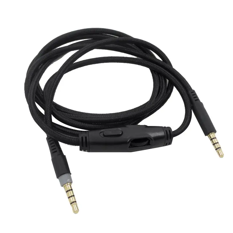 【NEW B63C】 For - Cloud Alpha/- Cloud Core Flight Headphone Cable with Volume Control Sound Control Headphone Cable