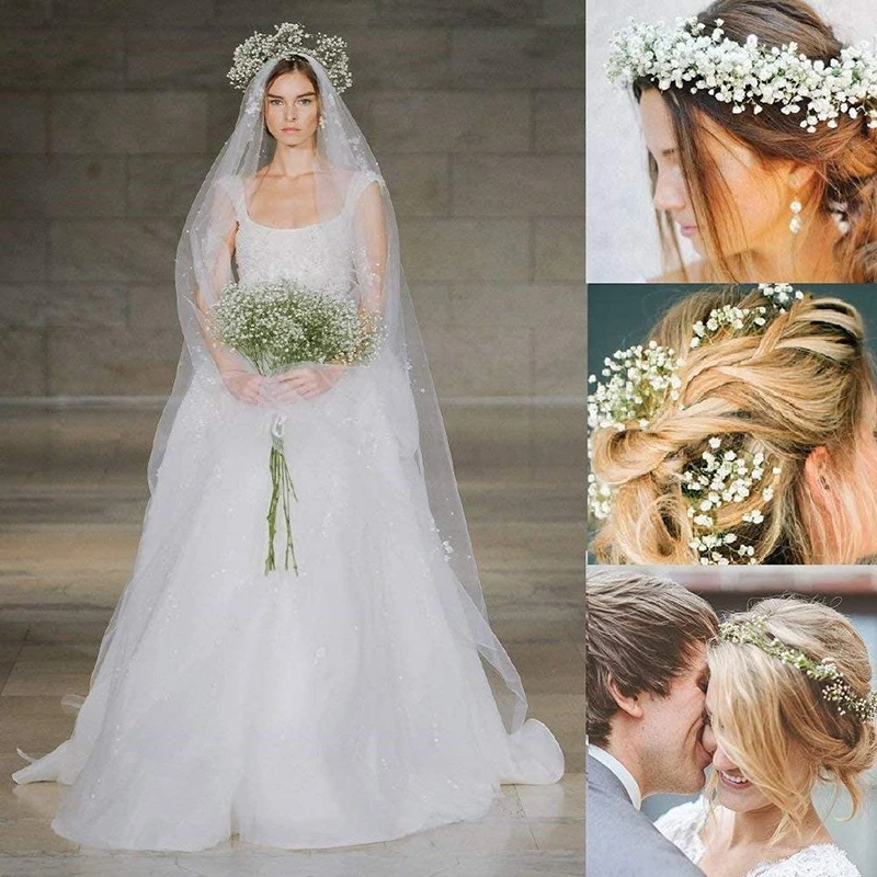 

1/2Bundles Artificial Gypsophila Flower Simulation Gypsophila Flower Branches DIY Floral Wedding Bride Bouquets Birthday Gifts