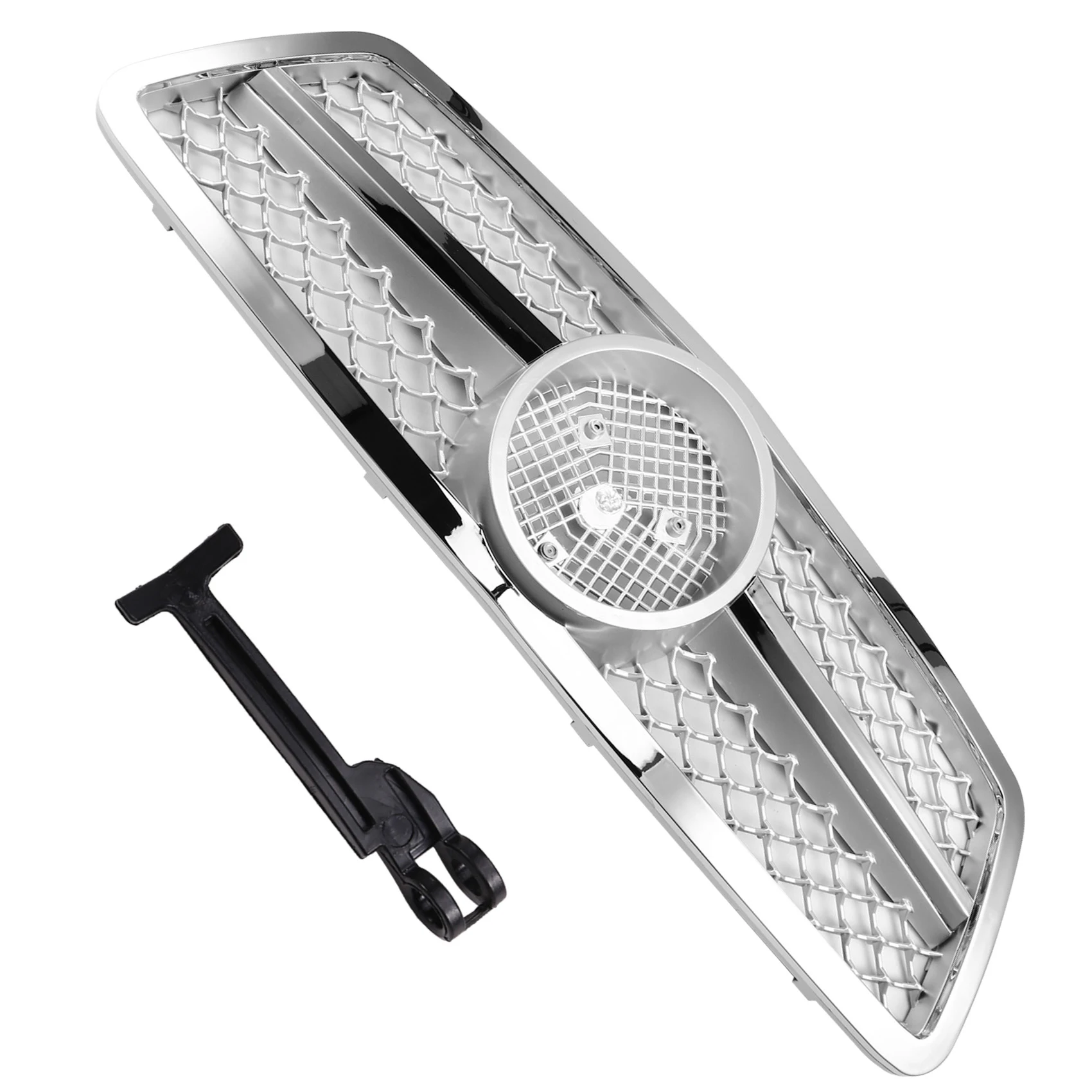 

AUTO Grille Front Bumper Grill For Mercedes-Benz C-Class W203 2000-2006 Chrome