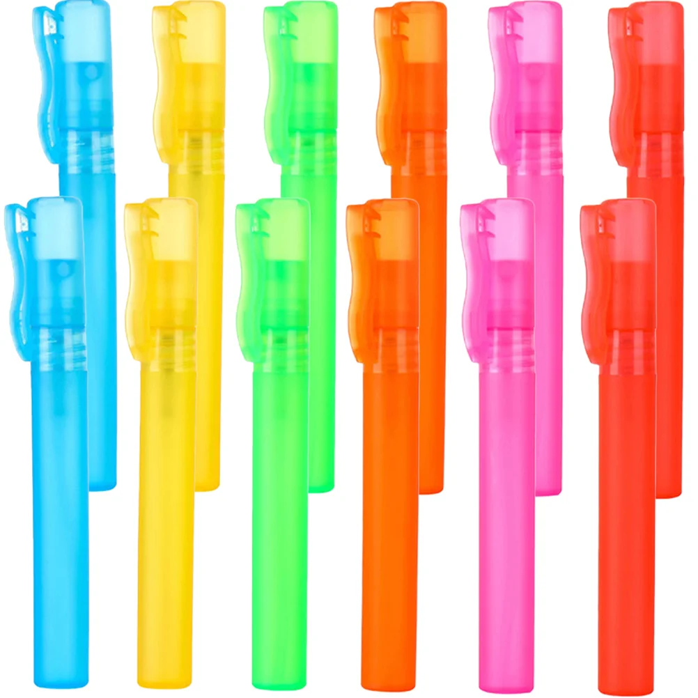 12 Pcs Perfume Bottle Pen Bottles Fine Mist Travel Spray Pp Empty Sample Portable Small