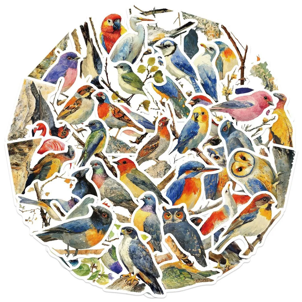 50개 만화 수채화 새 그래피티 스티커 - 기타, 노트북 및 여행 가방용 방수 DIY 장식 AnimeWorlds Store