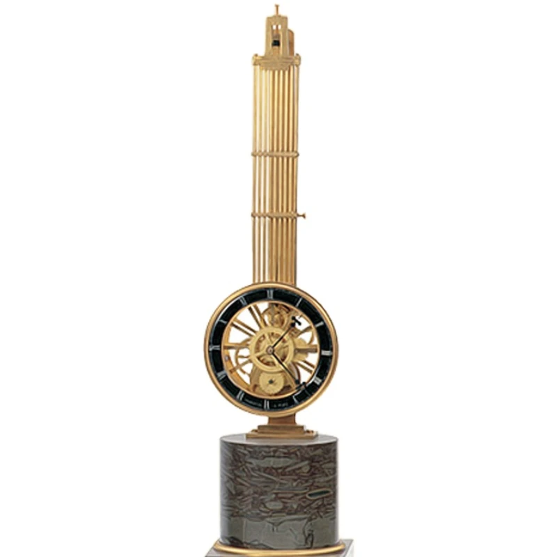 The Imitated from 19th French Large Vintage Solid Brass Lg Mechanical Movement  Pendulum Desk  Watch Clock for Home