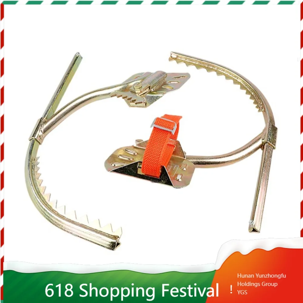 Heavy Duty Thickened Tree Climbing Spurs Anti Skid Teeth Design Foot Climber For Wooden Pole Outdoor Work