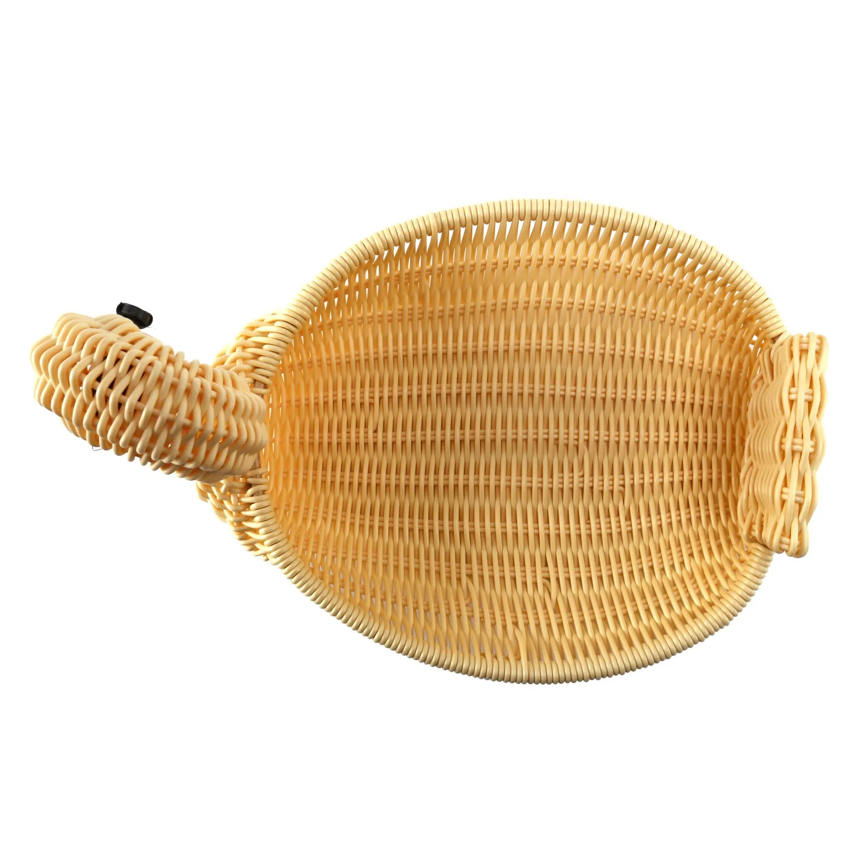 Eco-friendly Woven Basket Storage Basket Imitation Rattan Woven Basket Animal Shape Storage Basket Display Basket (28x18x18cm)