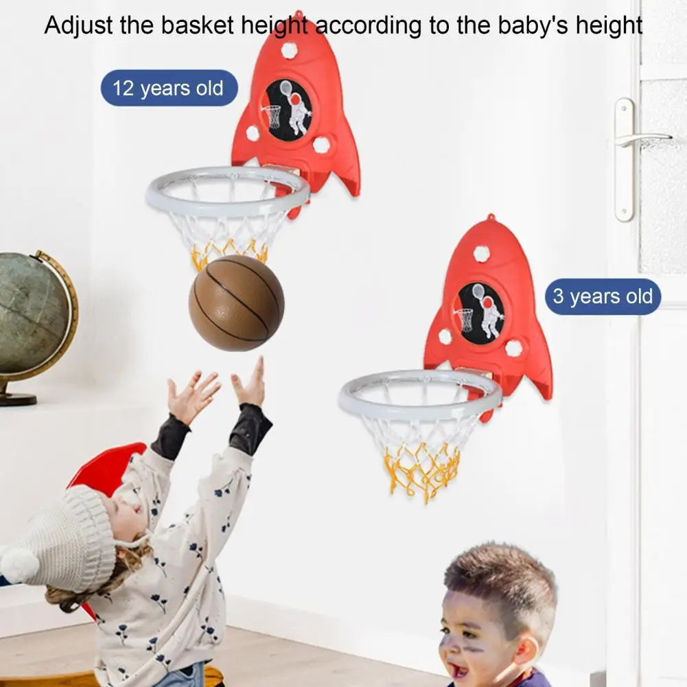 Basketball Hoop Indoor Detachable Punch Free Wall Mounted Basketball Hoop Kit For Kids Children Fitness Excersise