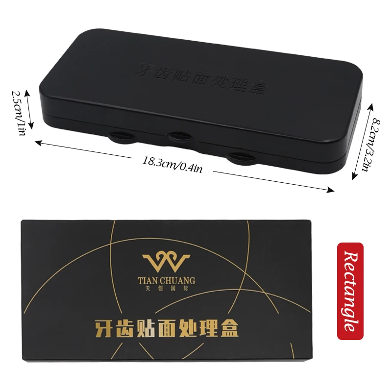 Veneer Pretreatment Patch Tooth Box 20 Holes Denture Porcelain Teeth Ceramic Veneers Storage Box Rinsing Etching Cleaning Holder