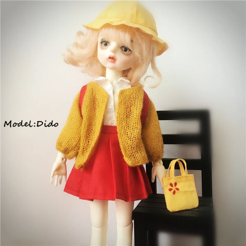 Handmade Ob11 BJD 1/8 1/6 Blyth Doll Pleated Skirt Coat Shirt Bags Clothes Doll Accessories For BJD Dolls Obitsu11