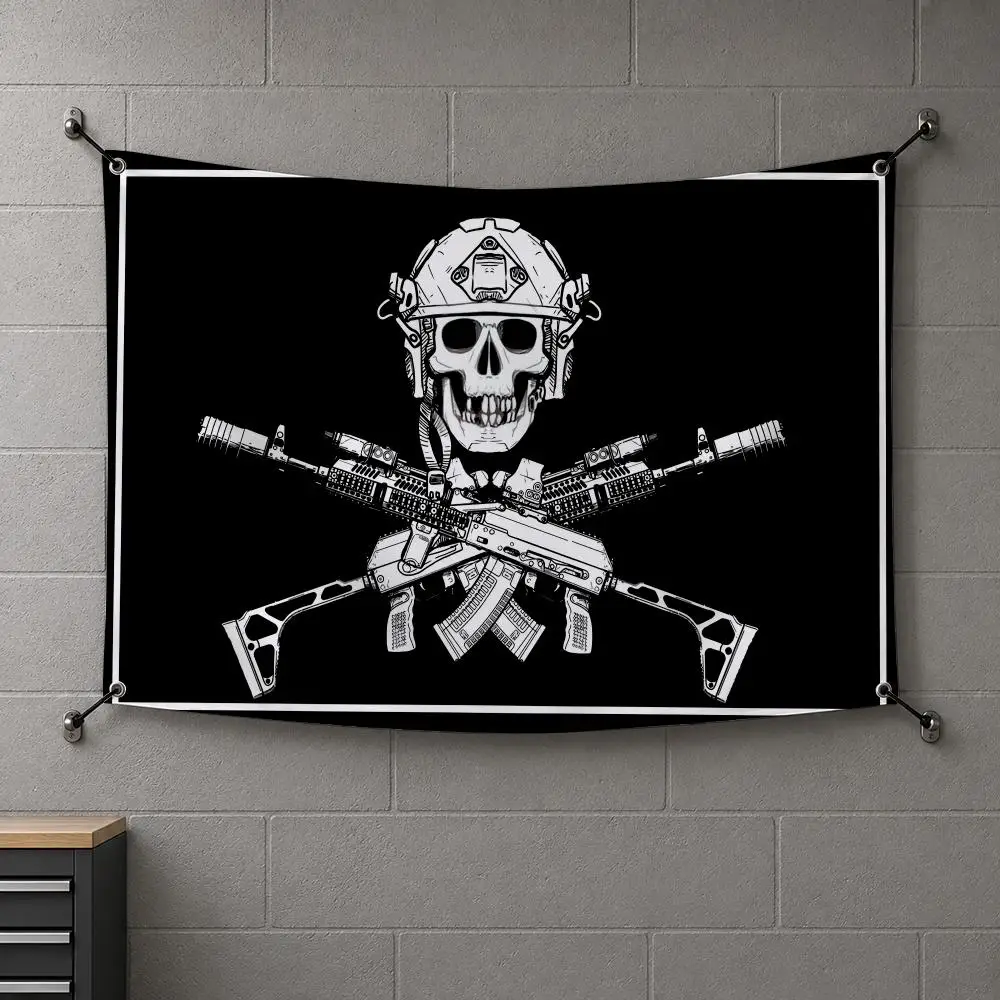 Russian Roger Black Cool Flags Interior Wall Hanging Background Art Banner Bedroom Home Living Room Outdoor Party Decor