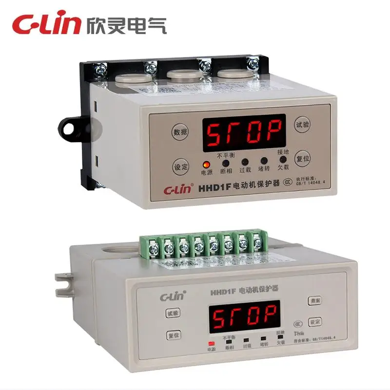 Authentic Original C-Lin 3-phase Idle Intelligent Digital Display Motor Protector Relay HHD1F-A B C AB BB CB AC220V AC380V
