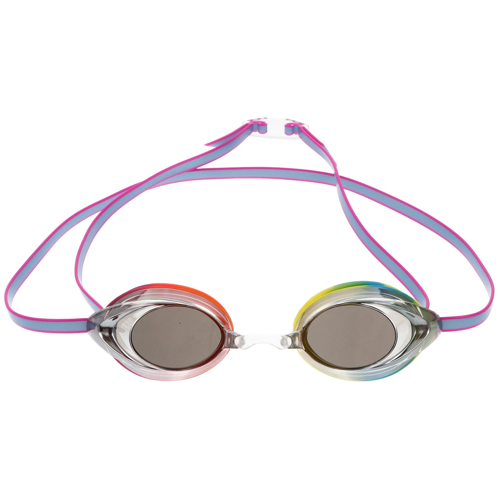 

1pc Waterproof Anti-fog Swim Goggles Adults Swimming Glasses Adjustable Strap Silicone Material Flexible Nose Myopia Swimmers