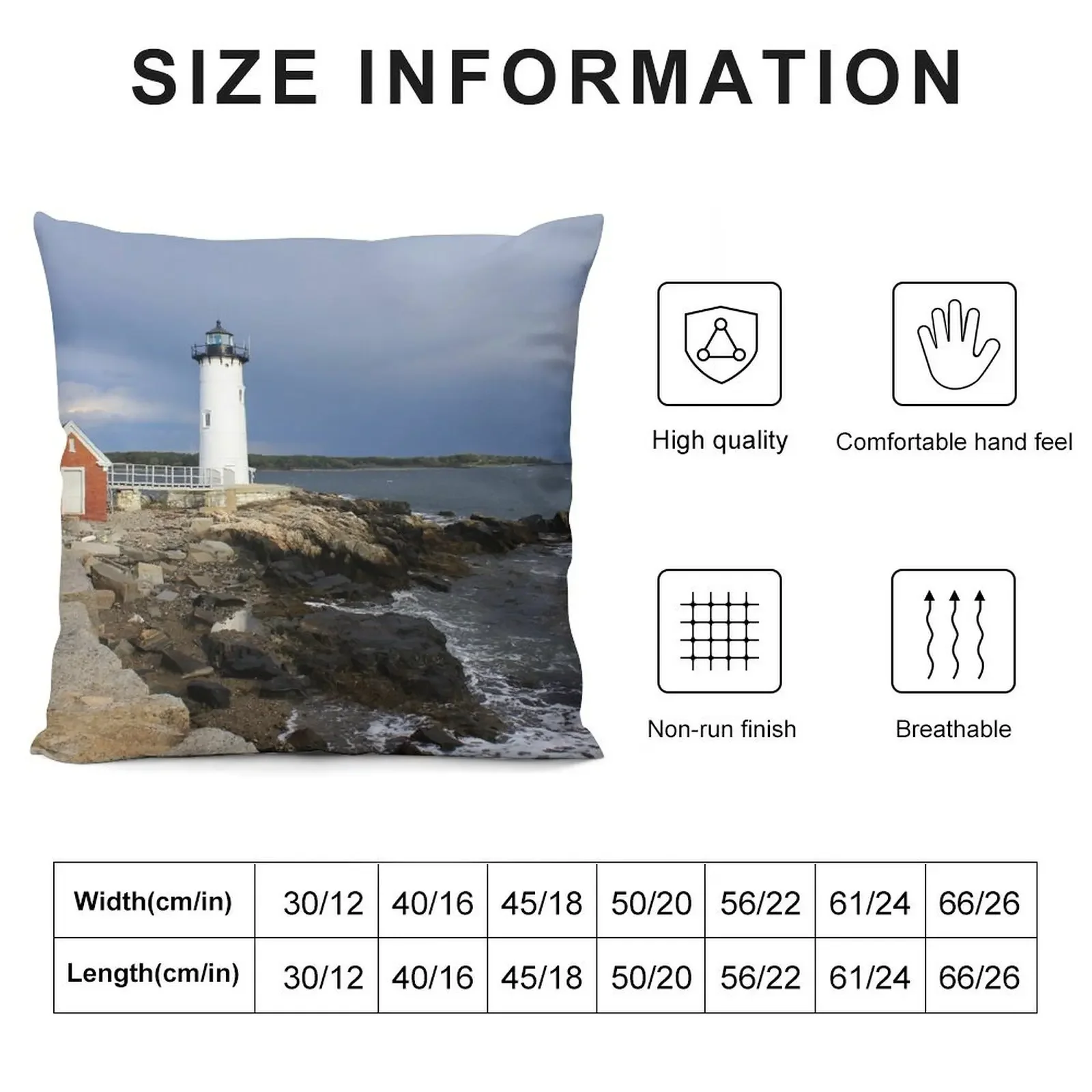 Portsmouth Harbor Lighthouse Throw Pillow Plaid Sofa Pillowcases Cushion Covers Sofa pillow