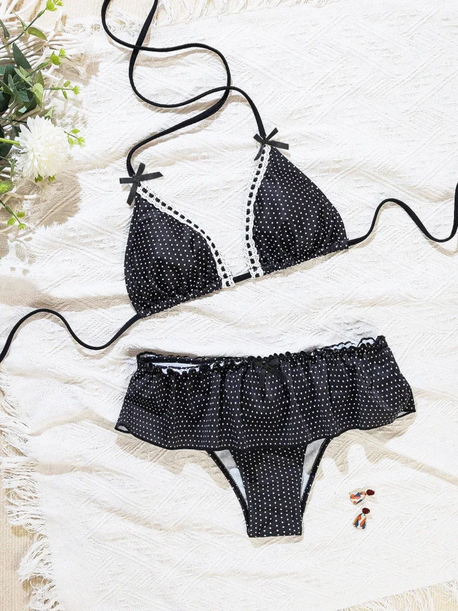 

Микро-бикини 2026, женский купальник с эффектом пуш-ап, новый купальник, бразильский комплект бикини, купальник с лямкой на шее, бикини, купальник с кружевным принтом, пляжная одежда