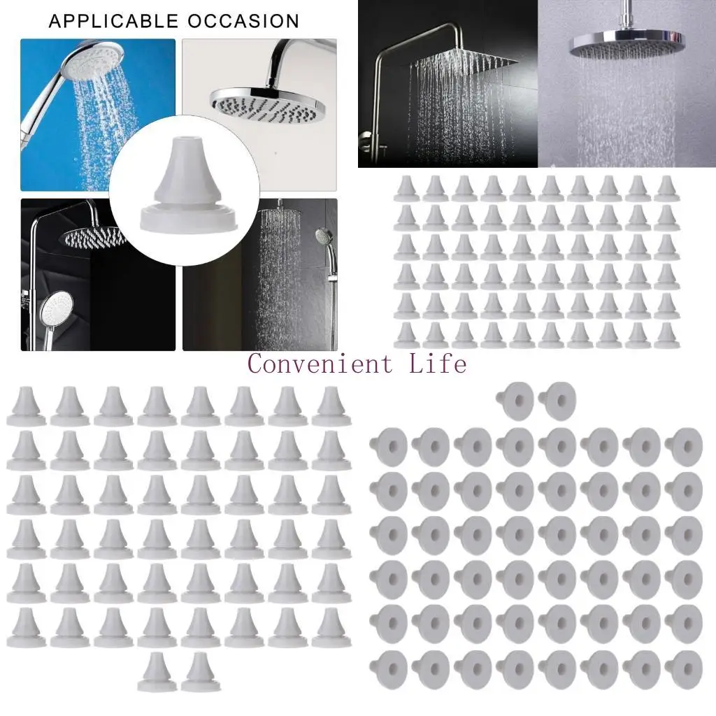 

L1EE 50PCS HEALCE HEAD SILICONE SOLSLES Замена силиконовых спреи для водных созлов