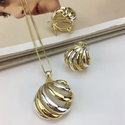 Yuminglai Unique Pendant with Earrings for Women Everyday Use Jewelry FHK15401