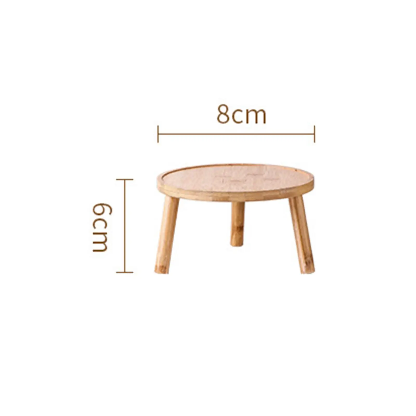 Soporte de madera para macetas, estante para macetas, 8cm