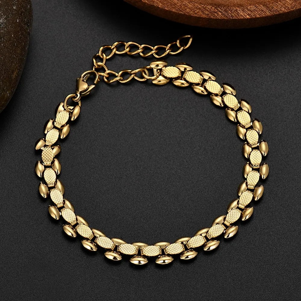 Hot luxury 18k Gold Silver originality  Bracelets for Men Women fashion streetwear Jewelry Wedding Party Holiday gift 18+5cm