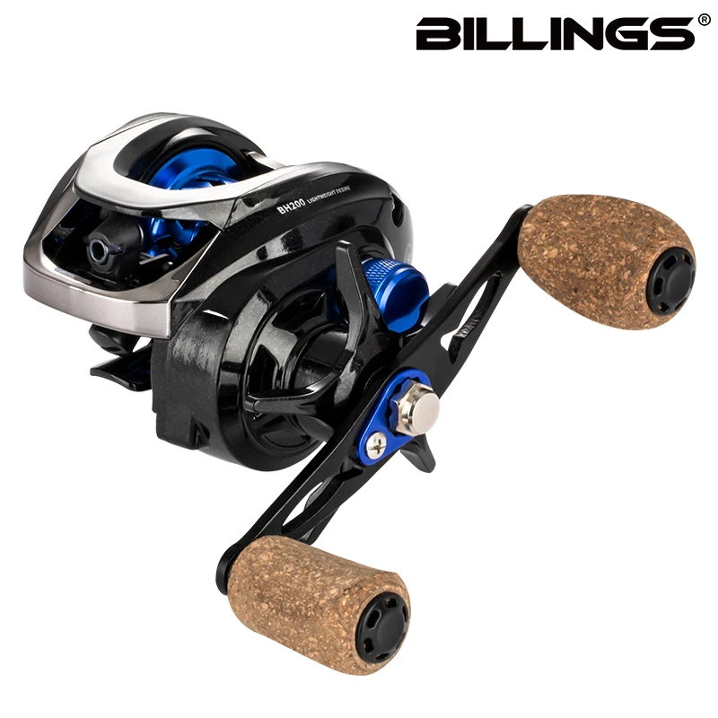 bh200 fishing reel GBC200 142g Ultralight Carbon Fiber BFS Baitcasting Doubl Hook and Arrow BF200(5BB) Ball bearings Telescopic Santa King Blue Spinning