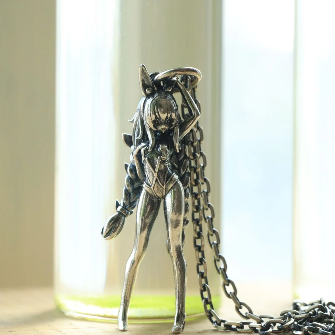 Original Retro Cartoon Rabbit Cute Girl Necklace Rapunzel Beautiful Girl Pendant Sweater Chain Friend Gift