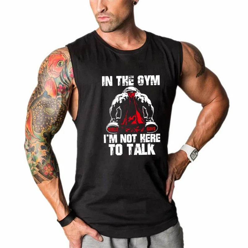 Running Stringer Gym Tank Top Men Clothing  Workout Fashion Fitness Singlets Sleeveless Muscle Shirt  Vest