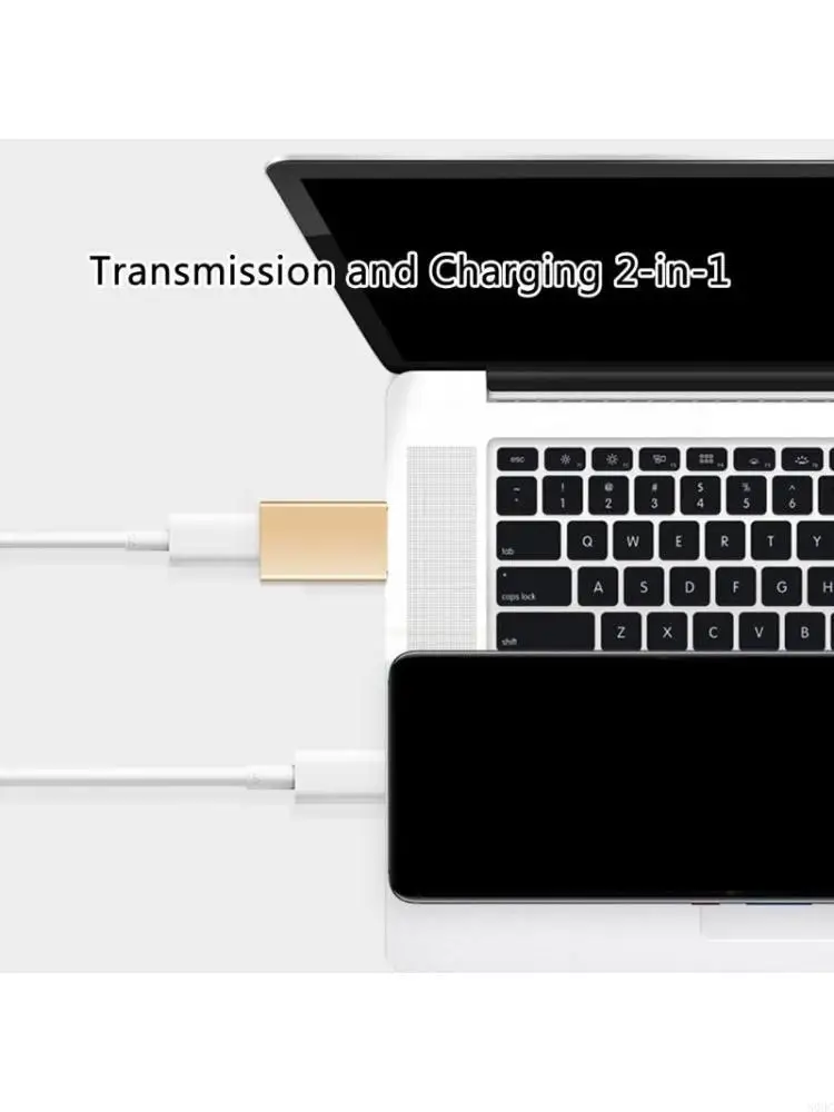 USB C To USB3.0 Adapter, Speed 5Gbps Data Transfer+Fast Charging,Metal Type C Converters for Smartphone/Tablet/Laptop N0HC