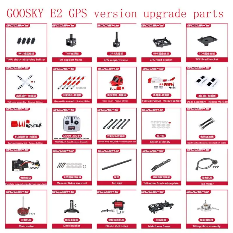 

GOOSKY E2 GPS version remote control aircraft upgrade parts fuselage assembly Remote control electronic adjustment module