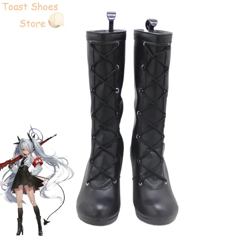 

Siromi Iori Cosplay Shoes Game Blue Archive Cosplay Props Halloween Carnival Boots PU Shoes Costume Prop