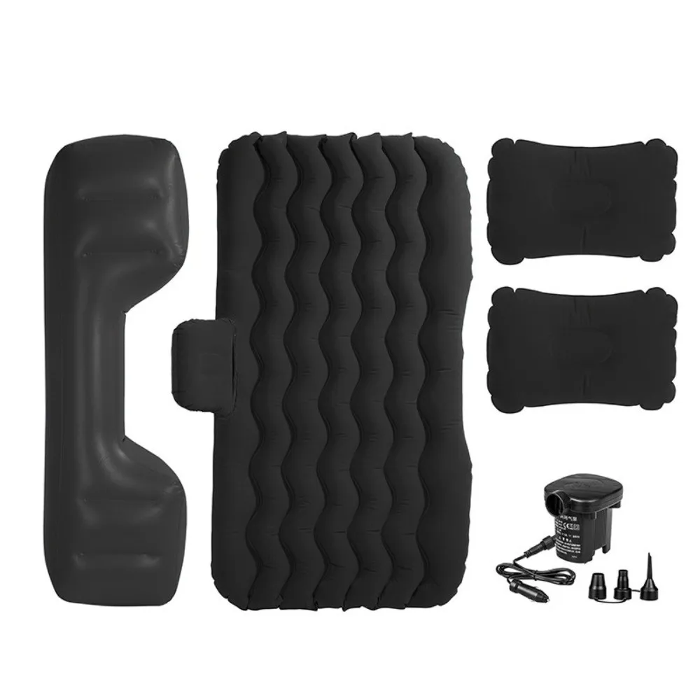 

Универсальный воздушный надувной автомобильный дорожный коврик для кровати, флокированный седан на заднее сиденье, портативный спальный коврик, надувной дорожный матрас для кемпинга