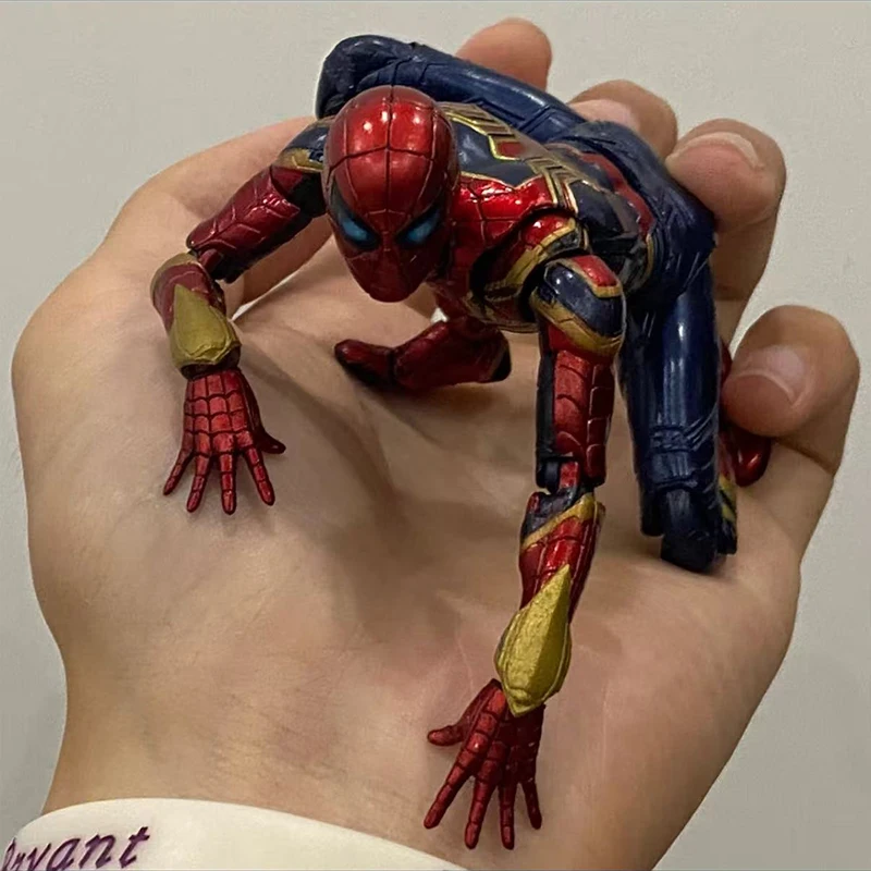 

Anime Assembly Action Iron Spider Man 2.0 In Stock Peter Parker Figure Model Collectible Boys Toy Ornaments Children Gifts