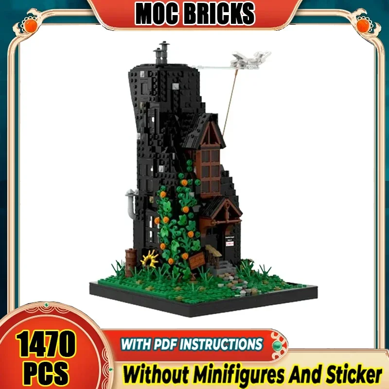 

Волшебная школьная модель Moc, строительные кирпичи, дом на альпиниту, технология, модульные блоки, подарок, рождественские игрушки, наборы «сделай сам», сборка