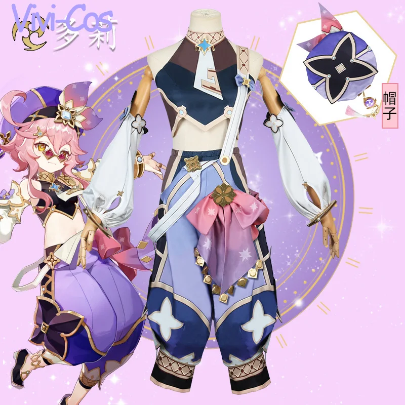 

Vivi-Cos Game Genshin Impact Dori·Sangemah Bay Cute Cosplay Women's Costumes Gorgeous Lovely Halloween Role Play Party New S-XXL