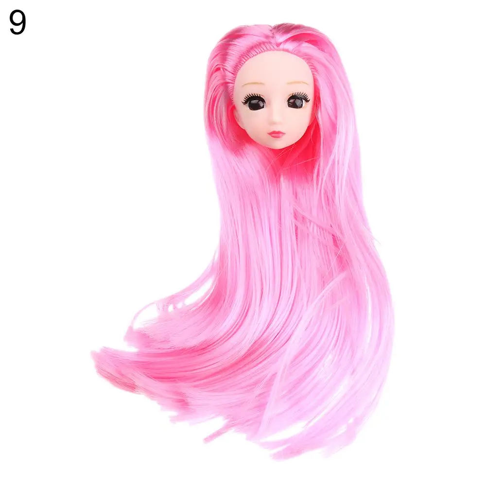 

3D Eyes 1/6 BJD Long Hairstyles 30 Dolls Joint DIY Head Wear Doll Head Ancient Doll Accessories