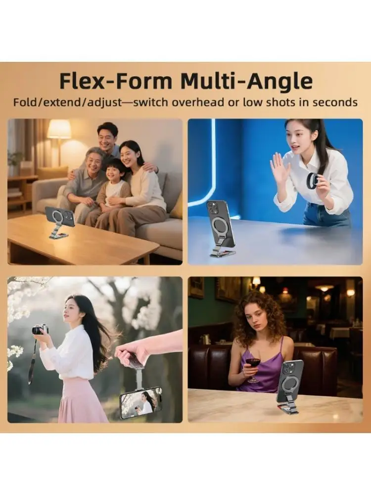 

31BA Portable Phone Mount Mount Carabiner Clip Регулируемые угол угла прочно алюминиевые мобильные кронштейны для