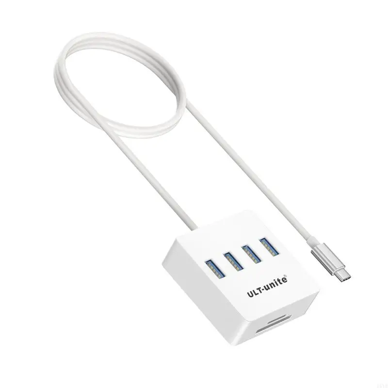  Fast Speed USB3.0 Type C To 4 USB A Port Converters Including Card Reader Double 3.5mm